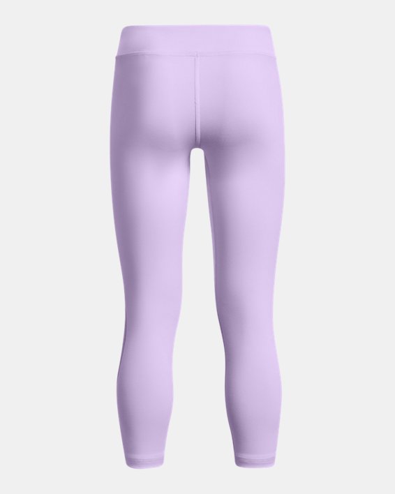 กางเกงห้าส่วน UA Motion Branded สำหรับเด็กผู้หญิง in Purple image number 1
